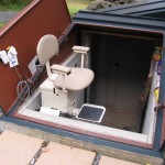 Summit stair lift installed on basement stairs