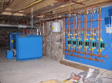 New hot water boiler heating system